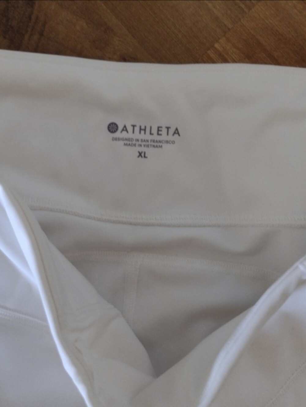 Athleta White Mesh-Panel Cropped Power Lift Leggings - Picture 10 of 10